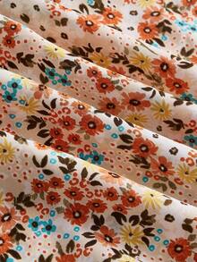 SHEIN MOD Ditsy Floral Print Cami Top & Skirt - Multicolor - View 4