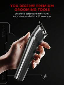男士多功能电动剃须刀，带剃须刀、理发器、男士多功能电动修剪器修剪器剃须刀便携式男士理发机、男士美容套装 - 黑色 - 查看 4