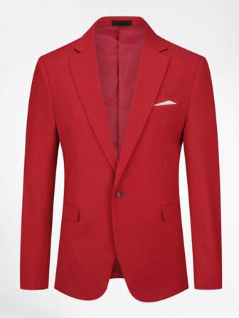 CLOUDSTYLE 男士單釦西裝外套