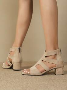 Sandalias De Tacón Alto - Albaricoque - Ver 6