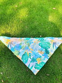 1pc Leaf Print Pet Bandana - Multicolor - View 8