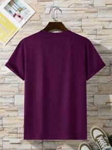 Manfinity Dauomo Men Solid Round Neck Tee