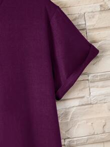 Manfinity Dauomo Men Solid Round Neck Tee