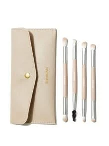 SHEGLAM Juego De Brochas De Maquillaje Glam 101 Eye Essentials Con Estuche Juego De Brochas De Maquillaje SintéTicas PortáTiles Brochas De Maquillaje Puntiagudas Para Difuminar Sombras De Ojos Organizador De Brochas De Maquillaje Estuche De Viaje GraduacióN CumpleañOs Vacaciones Verano OtoñO Y2K Elegante Moda Mujeres Maquillaje CosméTico Fiesta Playa Viaje Camping Aire Libre Escuela Campus ExcursióN Festivales DecoracióN Regalo Presente Rosa Chica Cosplay Mejor Color Encanto Vibra