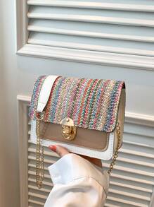 Túi Rơm Mini Kỳ Nghỉ Chuỗi Khối Màu, Hoàn Hảo Cho Kỳ Nghỉ Du Lịch Bãi Biển Mùa Hè - Nhiều màu - Xem 1