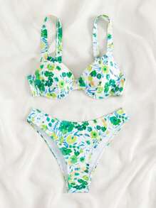 Bộ Bikini Nữ Hoa Tất cả trên in - Nhiều màu - Xem 3