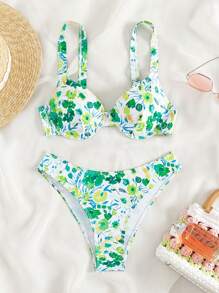 Bộ Bikini Nữ Hoa Tất cả trên in - Nhiều màu - Xem 5