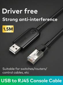 5USB安慰USB至RJ45依次適用於和Linux - 黑色 - 查看 1