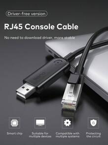 5USB安慰USB至RJ45依次適用於和Linux - 黑色 - 查看 2