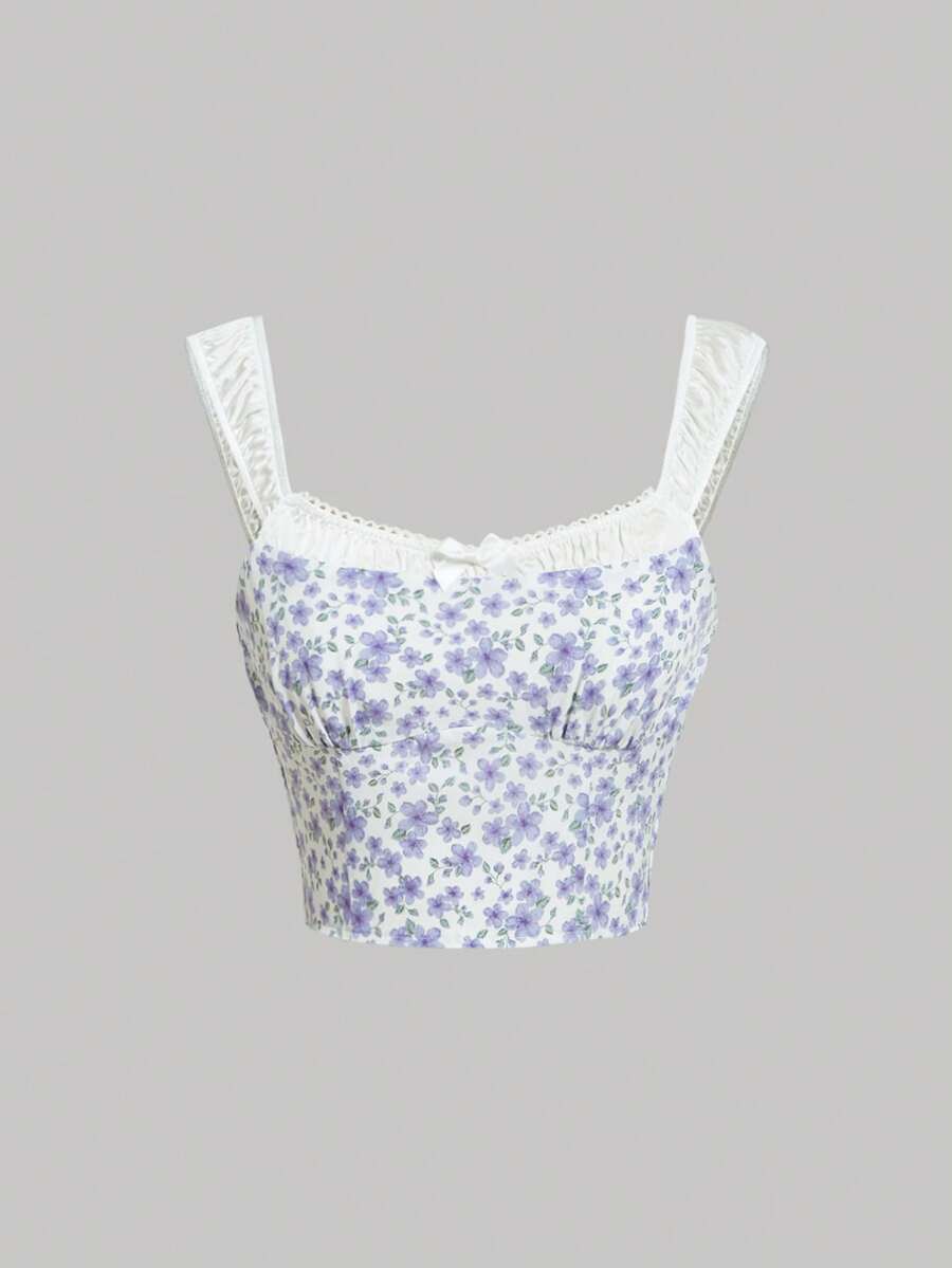 SHEIN MOD 碎花吊帶上衣 - 彩色 - 查看 1