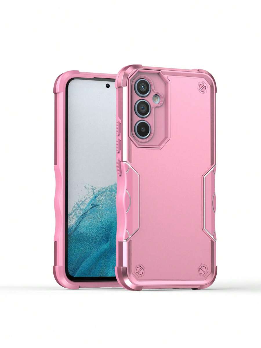 素色PC防摔手機殼兼容Google Pixel手機殼 - 粉色 - 查看 1