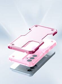 素色PC防摔手機殼兼容Google Pixel手機殼 - 粉色 - 查看 2