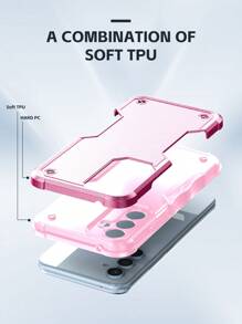 素色PC防摔手機殼兼容Google Pixel手機殼 - 粉色 - 查看 5