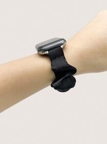 1入組大腸髮圈設計錶帶適用於Apple Watch - 黑色 - 查看 5