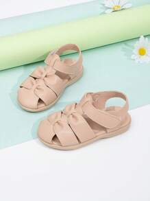 Baby Bow Decor Ankle Sandals For Summer