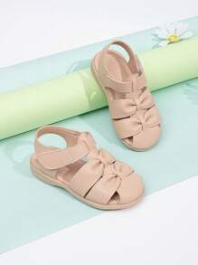 Baby Bow Decor Ankle Sandals For Summer