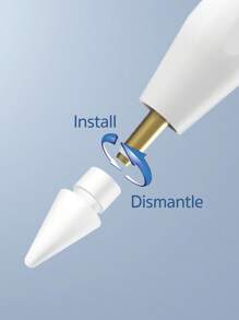 5pcs Replacement Tip Compatible With Apple Pencil - White - View 3