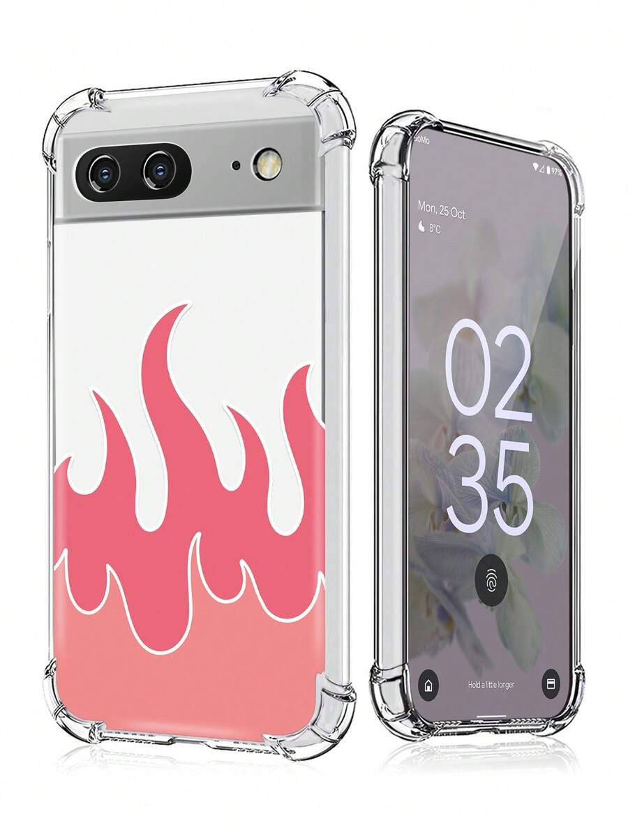 Fire Pattern Anti-fall Phone Case Compatible With Google Pixel Phone Case - Multicolor - View 1