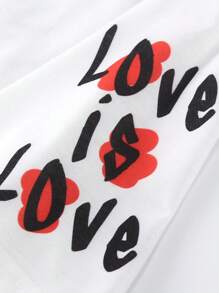 ROMWE MEN Street Life Camiseta escolar de estilo Y2K con hombros caídos, estampado gráfico de dibujos animados y eslogan para hombres - Blanco - Ver 3