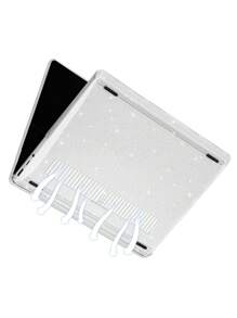 2pcs Clear Glitter PC Protective Case & Base Set Compatible With Microsoft Surface Laptop Go - Clear - View 2