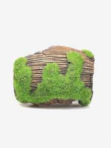 1pc Wood Stem Design Tank Ornament - Multicolor - View 5