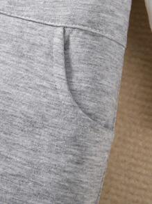 Baby Girl Two Tone Button Front Footed Sleep Jumpsuit - Multicolor - View 5