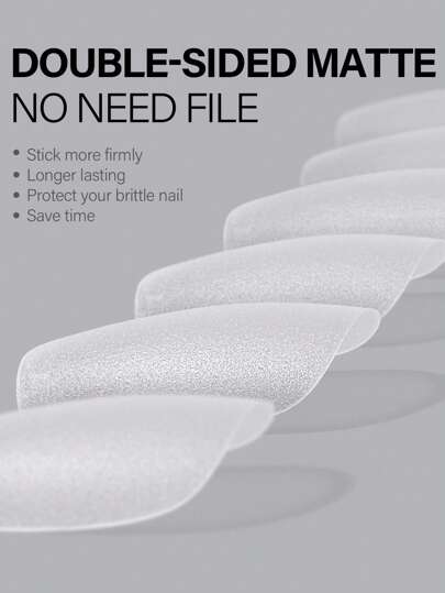 ネイルサロン用の240個のショート棺クリアつや消しフルカバーフェイクネイルキットであなたのスタイルを高めます