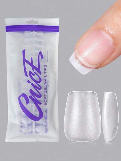 240pcs Ultra Short Square Shaped Full Cover Fake Nails, 15 Sizes Frosted Acrylic Nail Tips,For Nail Salon Press On Nails Gel Nails Kit Nail Supplies