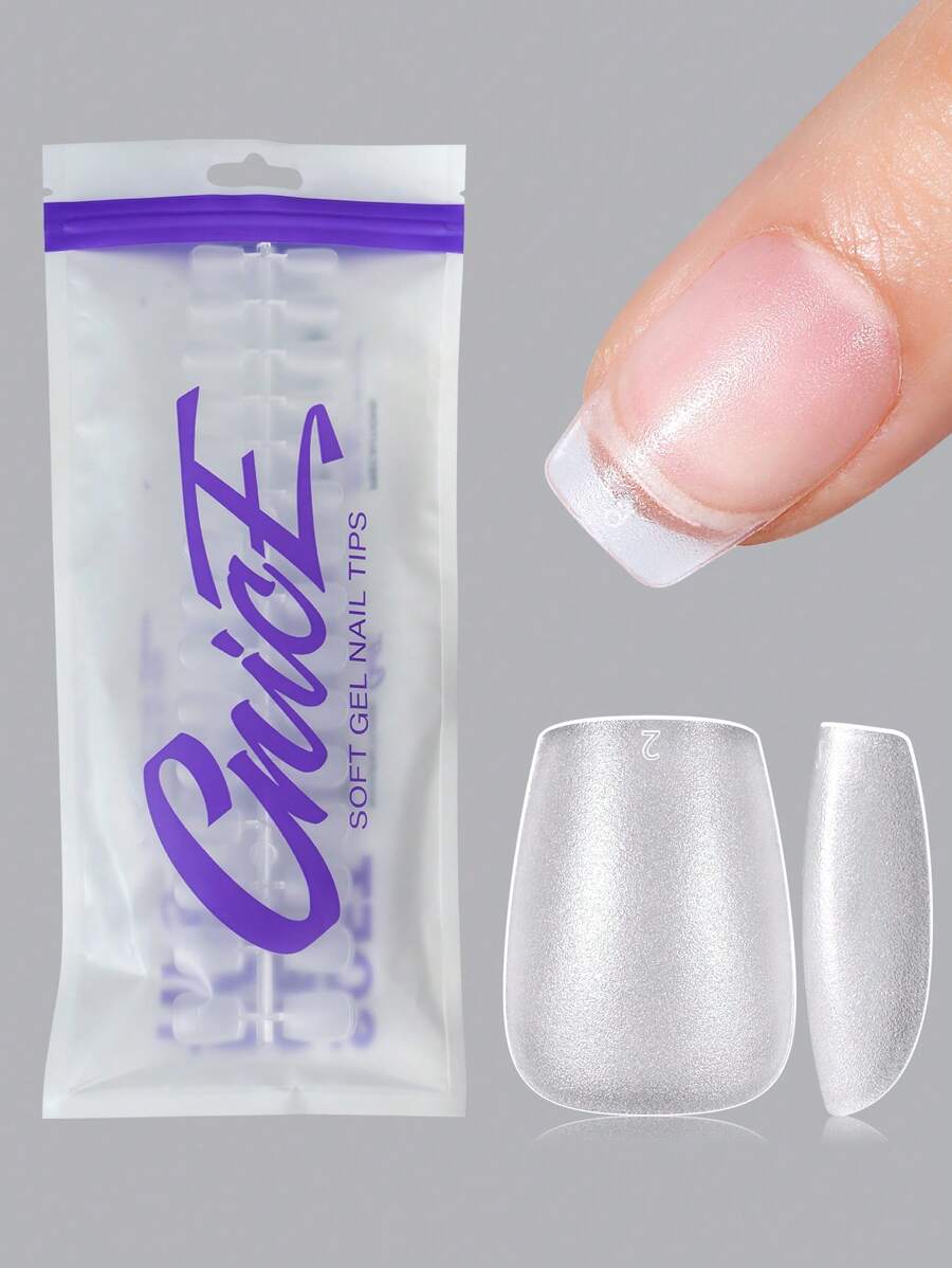 240 piezas de uñas postizas de forma cuadrada ultra corta de cobertura completa, 15 tamaños de puntas de uñas acrílicas esmeriladas, kit para uñas de gel y suministros profesionales para salón de uñas uñas falsas uña falsa uña acrílica
