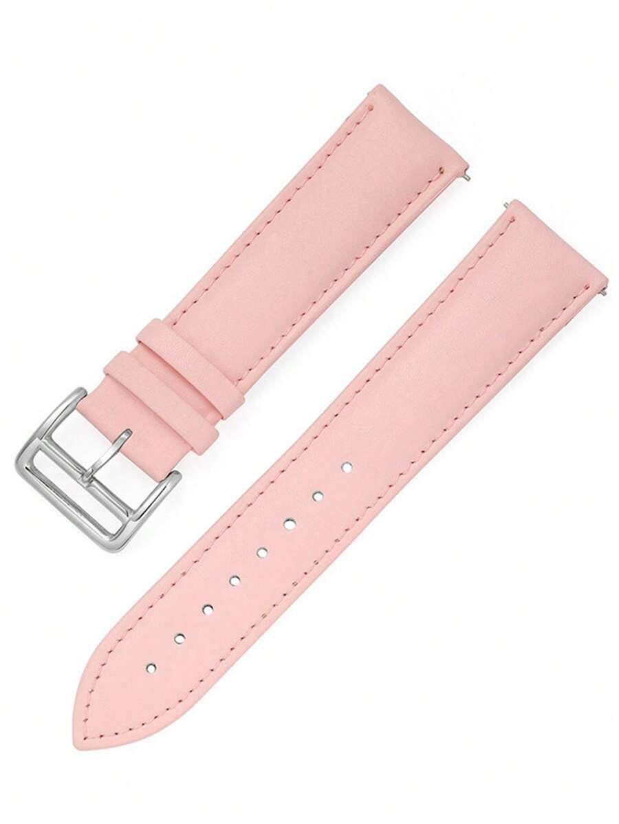 1入組男士女性粉色的時尚PU聚氨酯錶帶適用於三星/華為手錶 - 粉色 - 查看 1