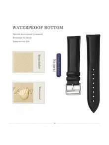 1入組男士女性粉色的時尚PU聚氨酯錶帶適用於三星/華為手錶 - 粉色 - 查看 3