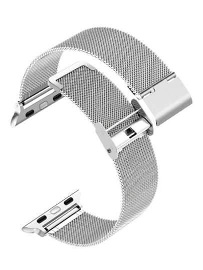 1pc Unisex Metal Mesh Sports Watch Band, Compatible With Apple Watch 45/49/38/40/41/42/46/44mm, Compatible With Ultra/SE 11/10/9/8/7/6/5/4/3/2/1, Back To School Gift For Women