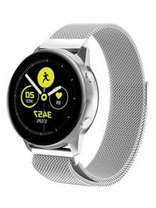 1 Stück Metallgitter Sportarmband für Herren und Damen, geeignet für Smartwatch Bänder 18mm 20mm 22mm, modisches Silber Milanaise Metallarmband kompatibel mit Samsung Amazfit Smartwatch, universell 18mm 20mm 22mm Edelstahl Uhrenarmband kompatibel mit Samsung Galaxy Watch 3 42mm 46mm, kompatibel mit Galaxy Active 2 40mm/44mm, kompatibel mit Watch Gt2