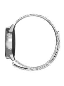 1 Stück Metallgitter Sportarmband für Herren und Damen, geeignet für Smartwatch Bänder 18mm 20mm 22mm, modisches Silber Milanaise Metallarmband kompatibel mit Samsung Amazfit Smartwatch, universell 18mm 20mm 22mm Edelstahl Uhrenarmband kompatibel mit Samsung Galaxy Watch 3 42mm 46mm, kompatibel mit Galaxy Active 2 40mm/44mm, kompatibel mit Watch Gt2