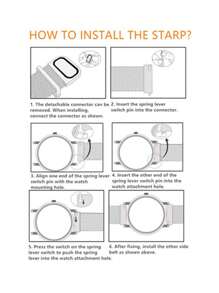 1条金属网状运动表带，男女通用，适用于18mm/20mm/22mm智能手表，时尚黑色米兰尼斯金属表带，兼容三星Amazfit，18mm/20mm/22mm不锈钢表带，适用于Galaxy Watch 3 (42mm/46mm)、Galaxy Active 2 (40mm/44mm)、Watch GT2 - 黑色 - 查看 6