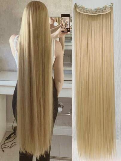 Long Straight Synthetic Hair Extension