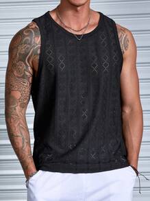 Manfinity Homme Men Solid Tank Top