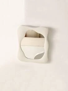 Makeup Mirror,1Pc Plastic  Cosmetic Mirror Vanity Mirror Portable Beauty Mirror For Home - White - View 1