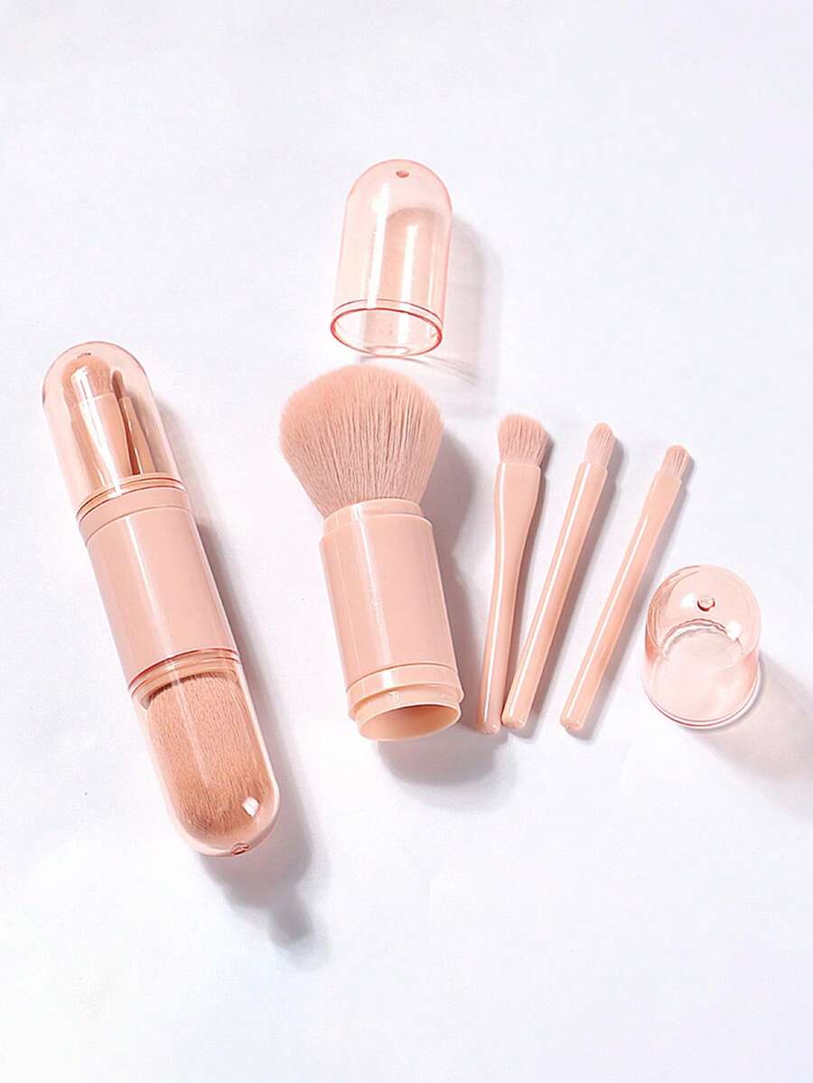 Cọ trang điểm 4 trong 1 màu hồng, Bộ cọ, Bộ cọ trang điểm, Bộ cọ trang điểm, Bộ trang điểm hoàn chỉnh, Bộ cọ trang điểm, Bộ trang điểm hoàn chỉnh, Bộ cọ, Bộ cọ trang điểm, Bộ quà tặng trang điểm, Bộ - Hồng - Xem 1