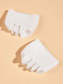 腳趾保護器，2入组Tpe腳趾分離器用於牙齒護理腳趾分離器 - 白色 - 查看 4