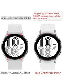 1 dây đeo silicon chính hãng tương thích với Samsung Galaxy Watch 6 dành cho nam/nữ 44mm 40mm 20mm Dây đeo đồng hồ silicon thay thế Vòng đeo tay tương thích với Galaxy Watch 4 6 Classic 5 Pro 47mm 43mm 45 42mm 46mm Phụ kiện đồng hồ thông minh - Màu tím - Xem 6
