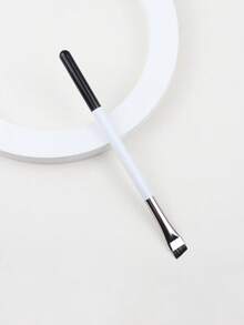 Bàn chải kẻ mắt, Bàn chải trang điểm 1Pc Bàn chải mỹ phẩm Dụng cụ trang điểm Angled Blade Eyeliner Brush Bàn chải trang điểm che khuyết điểm - Đen và trắng - Xem 3