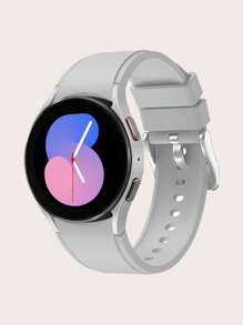1 dây đeo đồng hồ silicon trơn tương thích với Samsung Galaxy Watch5/4 - Xám - Xem 1