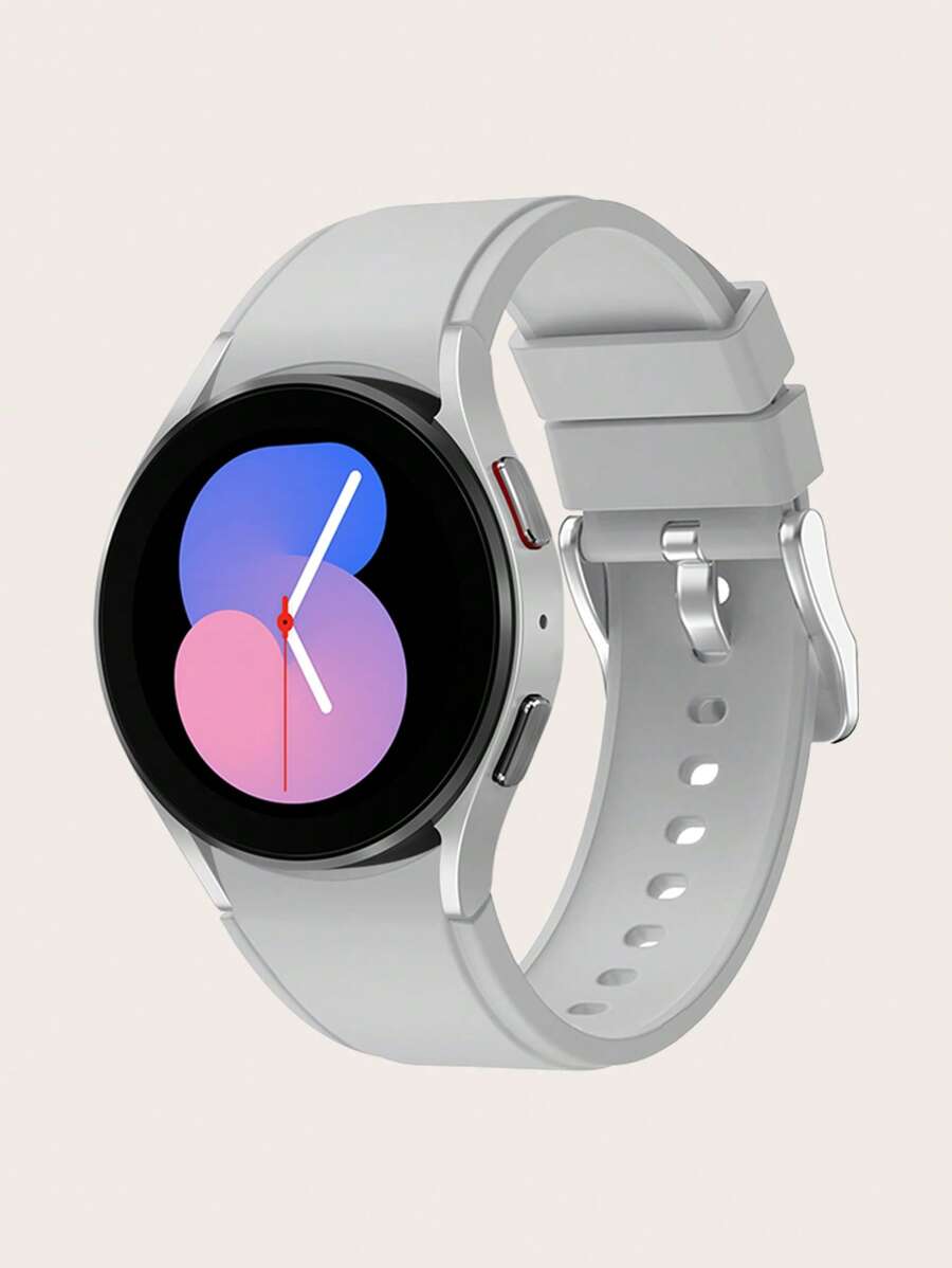 1 dây đeo đồng hồ silicon trơn tương thích với Samsung Galaxy Watch5/4 - Xám - Xem 1