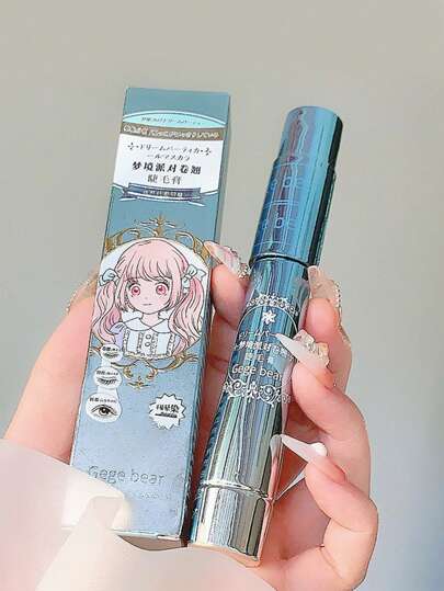 Gege Bear ماسكارا طويلة الأمد لتطويل وتكثيف والتجعيد للرموش مع مظهر طبيعي ومقاومتها للتلطخ