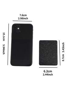 Cosmetic Mirror,Glitter Classic Leather Rectangular Makeup Mirror Foldable Glitter Mirror, Vanity Mirror, Living Room Home Bedroom Bathroom House Decor, Travel Stuff, Wedding, Party, Birthday, Gifts For Men Mom Dad Best Friends Teacher, New Years, Accessories, Funny Gift - Black - View 4