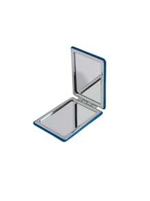 Espejo cosmético, espejo plegable rectangular clásico del brillo del espejo del maquillaje del brillo - azul real - Ver 3