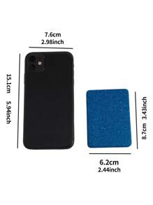 Espejo cosmético, espejo plegable rectangular clásico del brillo del espejo del maquillaje del brillo - azul real - Ver 5