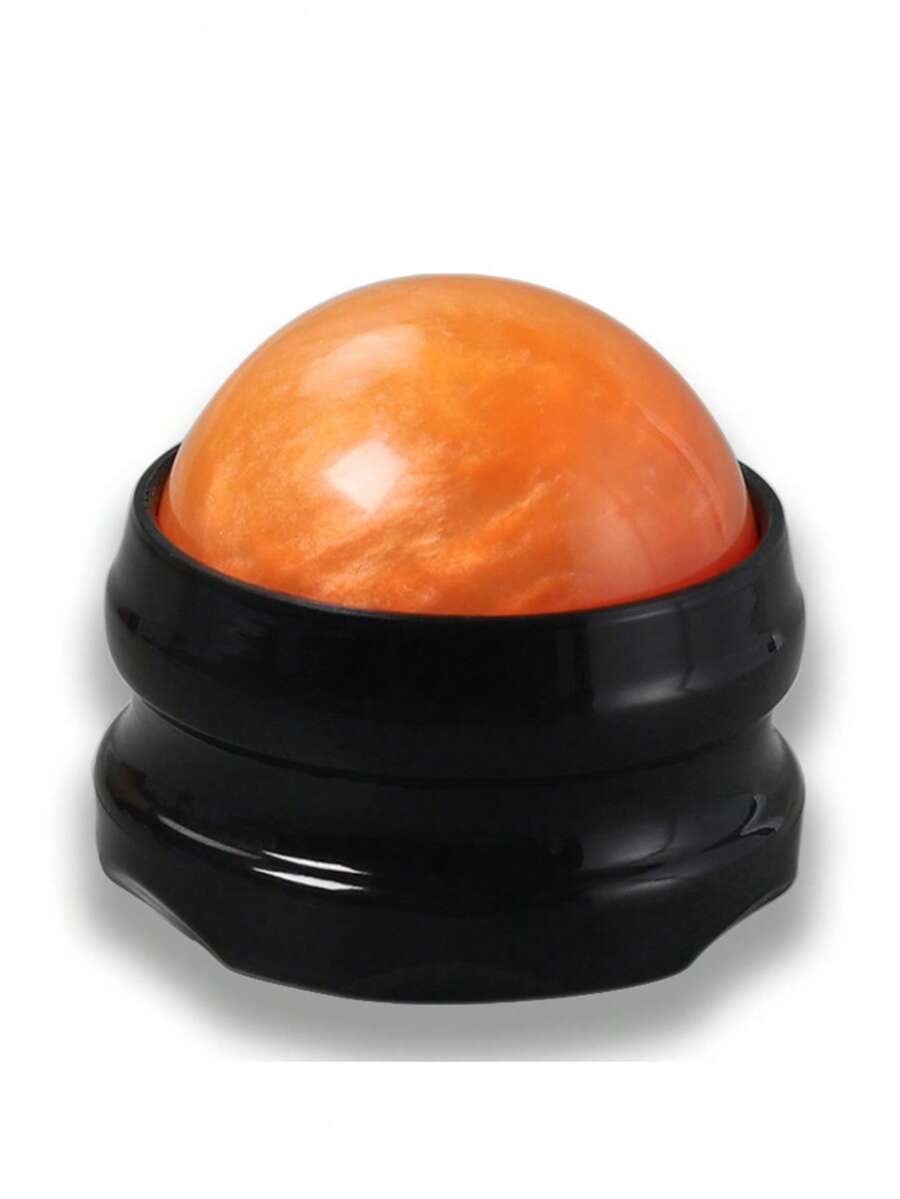 Facial Massage Roller,1Pc Handheld Roller Massage Ball Portable Reusable Skin Care Tool For Home & Travel - Orange - View 1