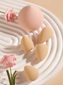 Bộ 5 miếng mút trang điểm Beauty Egg dùng khô ướt - Nhiều màu - Xem 8